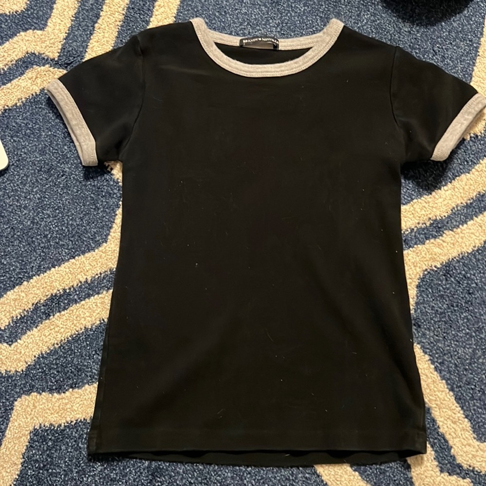 Black and grey short sleeve